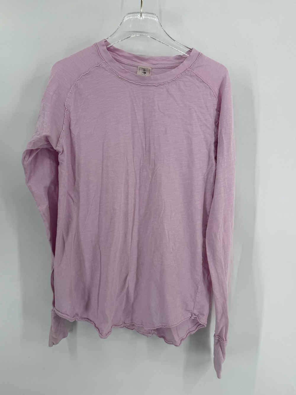 We the free light pink long sleeve top size xs